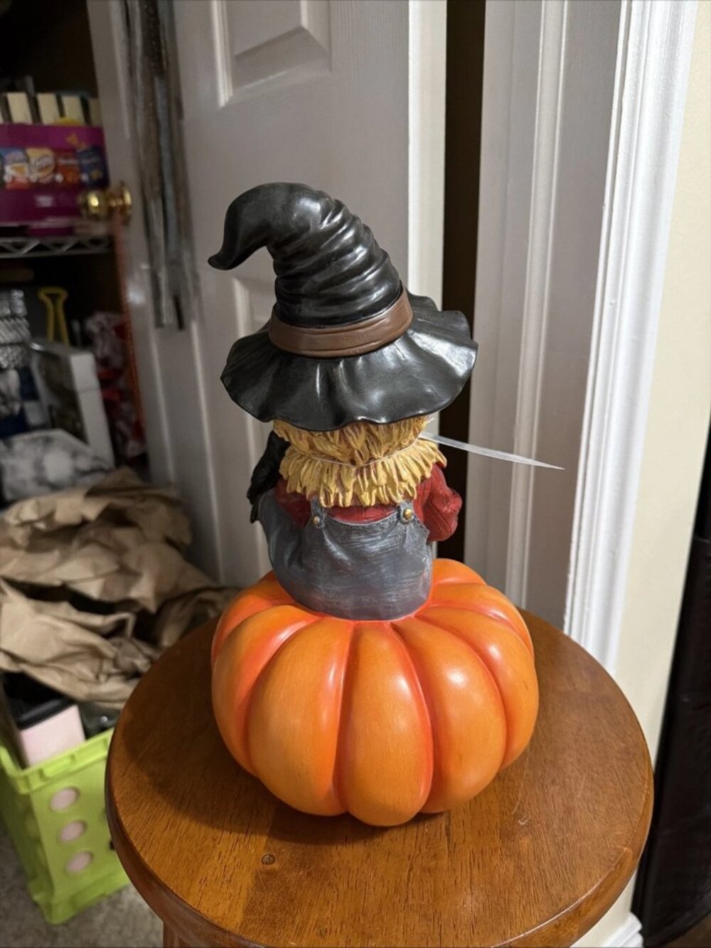 HALLOWS EVE Pumpkin Scarecrow Decor - Lights-Up - NIB - Picture 2 of 5